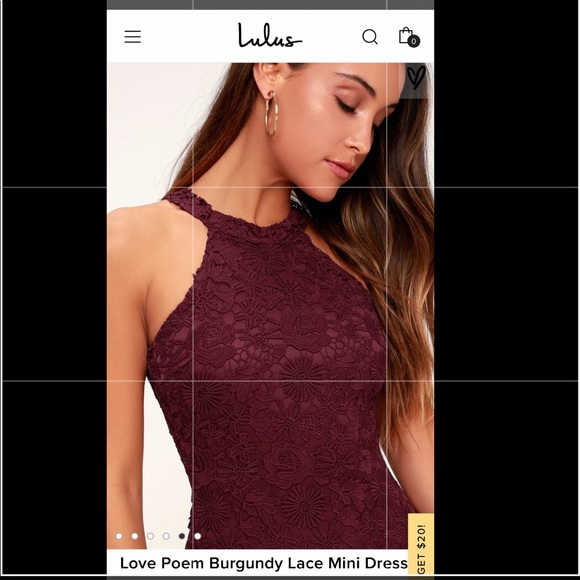 Love Poem Burgundy Lace Mini Dress - Picture 4 of 8